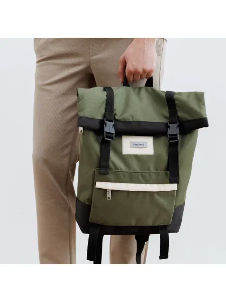 Рюкзак роллтоп Holder хакі/чорний чорний