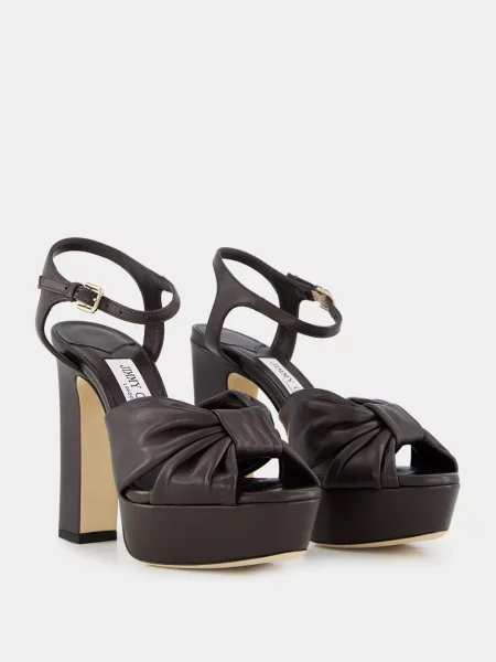 Sandalai Jimmy Choo su platforma ruda