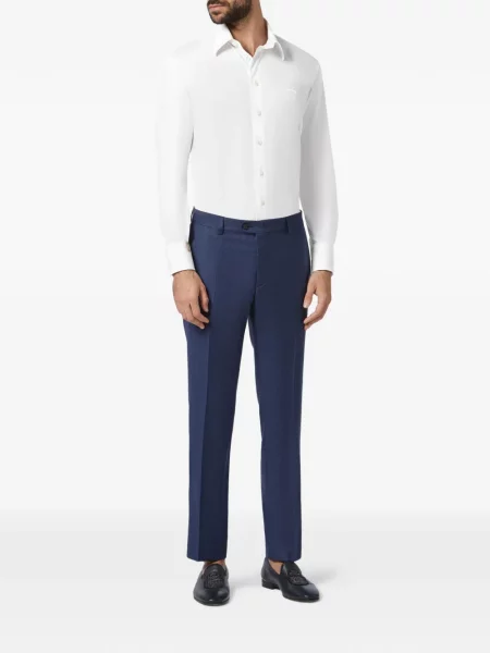 Pantaloni Billionaire de lână albastru
