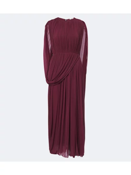 Rochie maxi Fforme din jerseu drapată