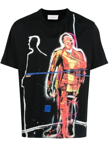 Tricou Limitato cu imagine scurt negru