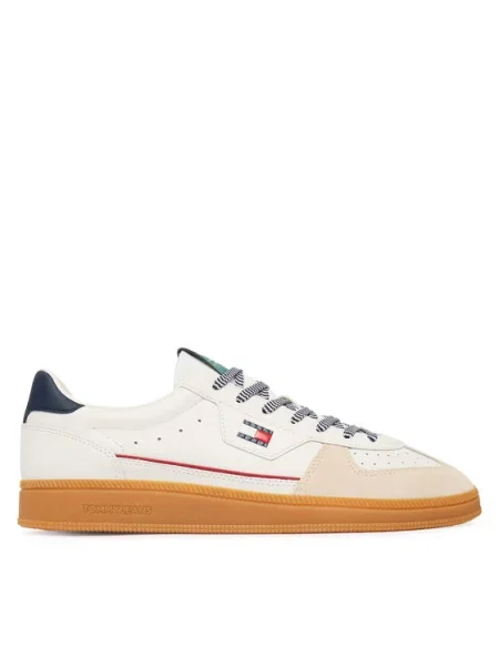 Tommy Jeans Sneakersy The Greenwich Edge Leather biały