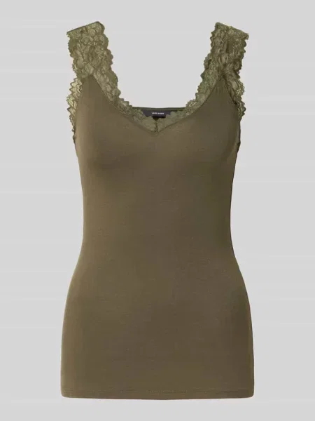 Top Vero Moda brązowy