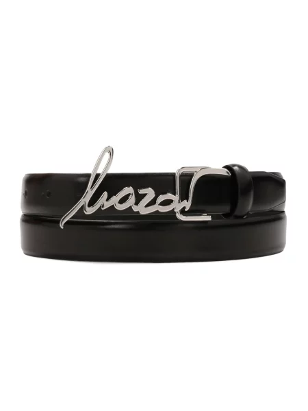 Pasek Kazar z logo czarny
