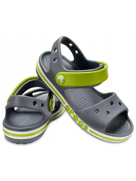 Sandałki Dla Dzieci Crocs Bayaband Sandal Kids szare