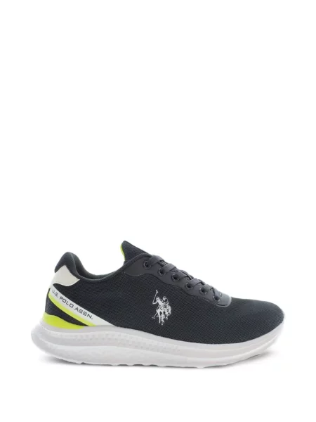 Polo majica Us Polo Assn s vezicama s čipkom s autogramom plava