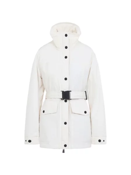 Cu centură geacă Moncler Grenoble alb