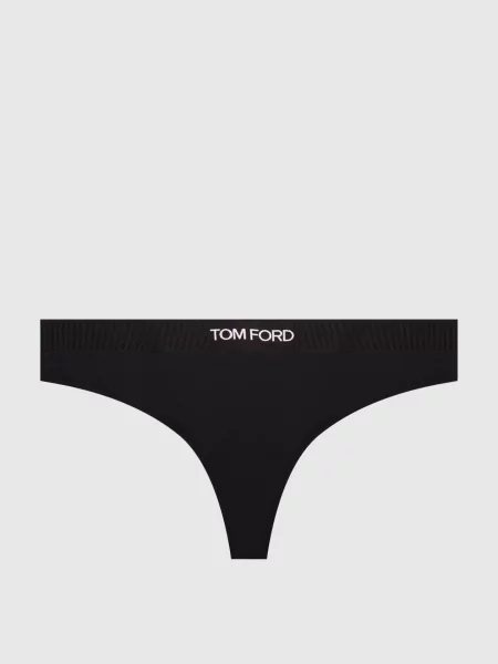 Трусики-тонг з контрастним логотипом Tom Ford чорні