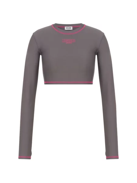 Decupat top Moschino cu imagine gri