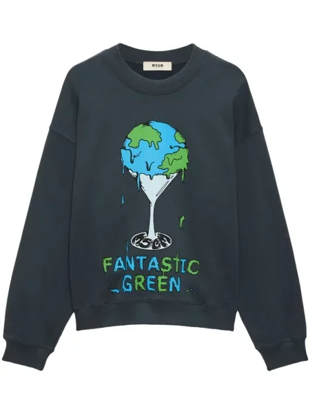 Bluza Msgm z nadrukiem szara