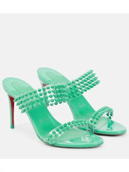 Sandale Christian Louboutin din piele verde