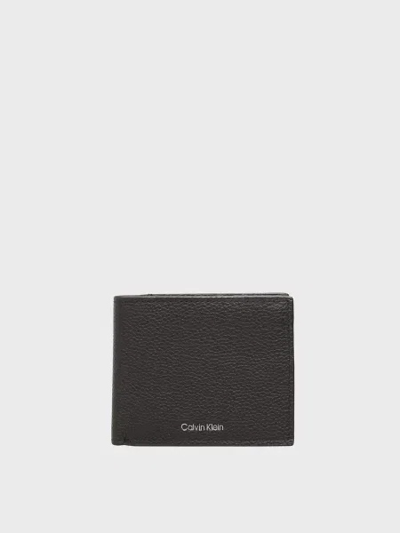 Кожаный кошелек Calvin Klein черный