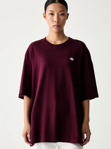 Adidas Originals kratka majica Essentials rdeča