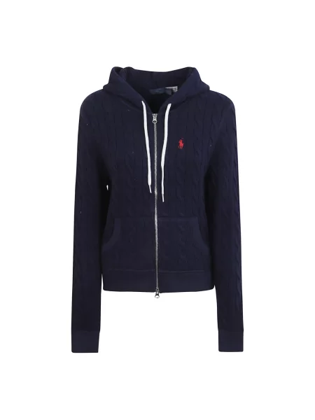 Dzianinowy kardigan Ralph Lauren niebieski