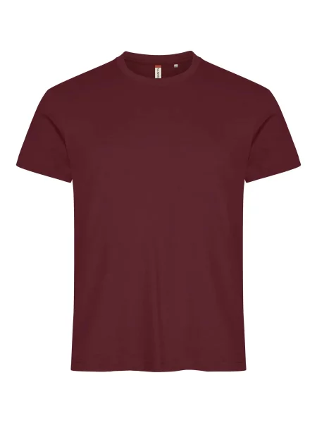 Clique Basic-T T-shirt dopasowany krój – burgundy czerwona