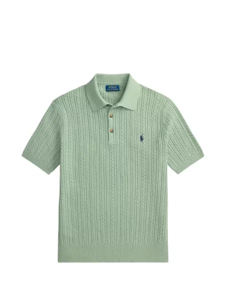 Șosete Polo Ralph Lauren cu broderie în carouri de flanelă verde