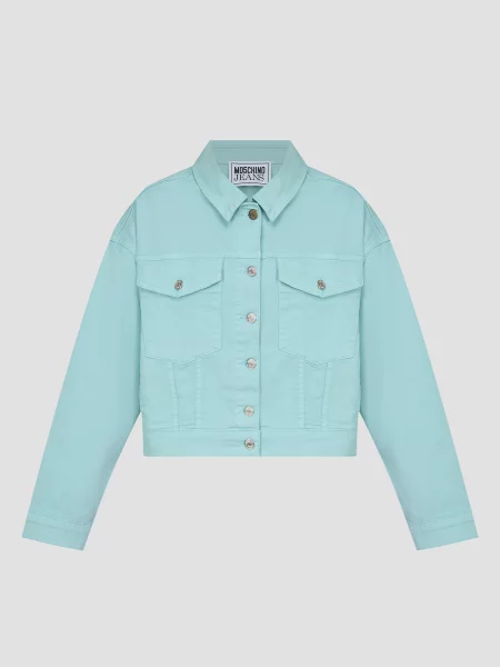 Джинсова куртка Moschino блакитний
