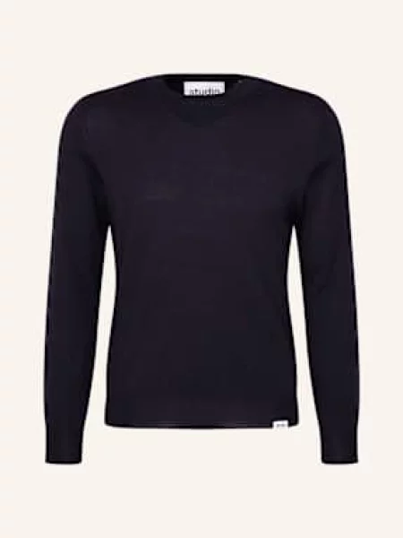 Studio Seidensticker Sweter O Kroju Regular Fit blau granatowy
