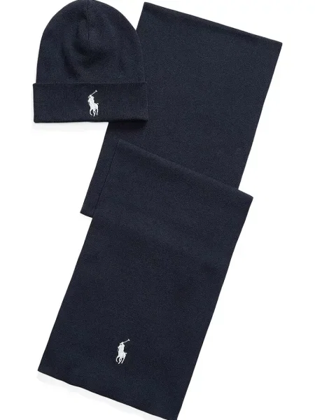 Kapa in šal Polo Ralph Lauren bež