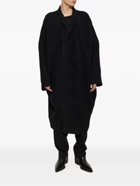 Palton Rick Owens de lână negru