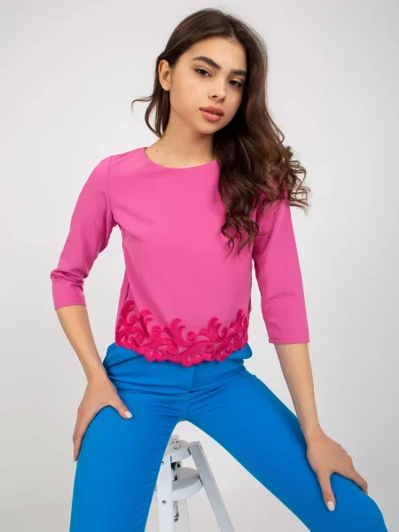 Bluză Fashionhunters roz