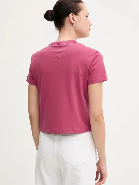 Tommy Jeans t-shirt różowy