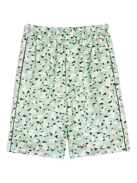 Pantaloni scurți Jil Sander cu imagine albastru