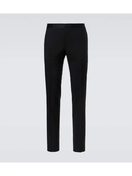 Vlnený oblekový oblek Canali čierna