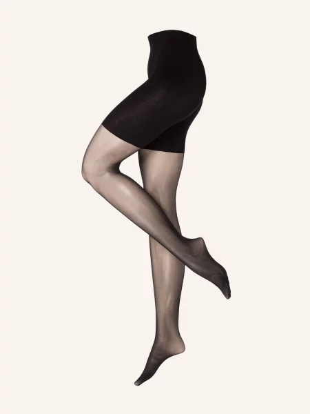 Falke Rajstopy Beauty Plus schwarz czarne