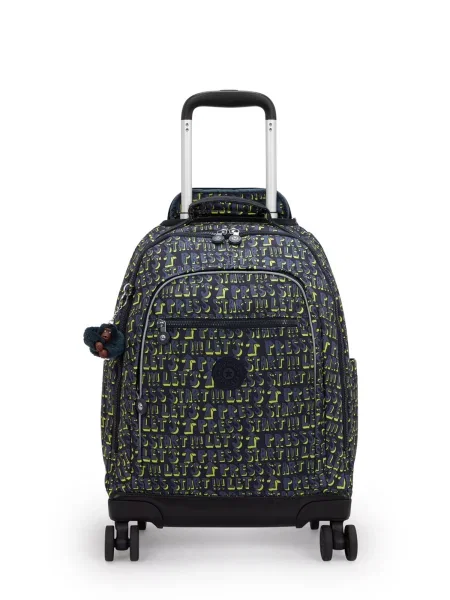 KIPLING Batoh New Zea tmavě modrá / limetková černá