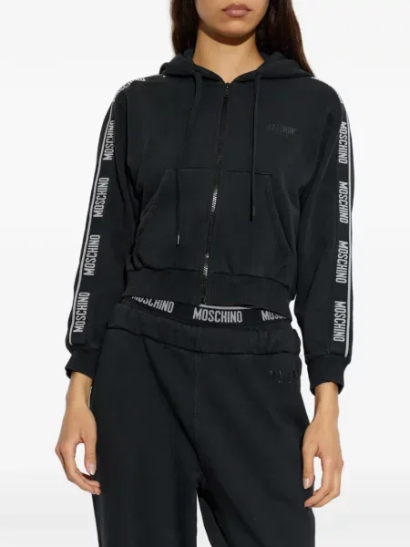Mikina s kapucí Moschino černá