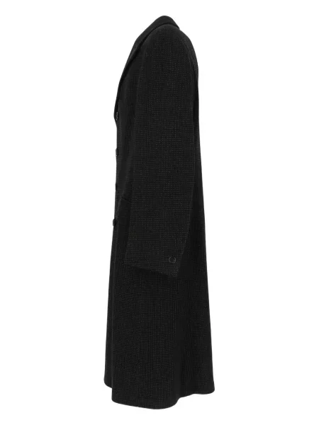 Dvouřadý kabát Romeo Gigli Pre-owned černý