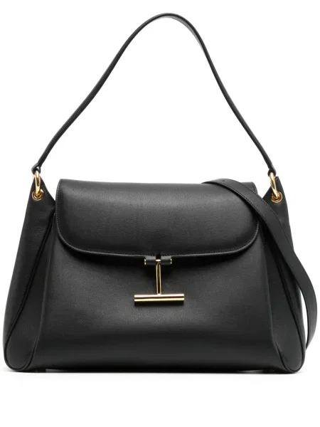 Geanta de piele Tom Ford din piele negru
