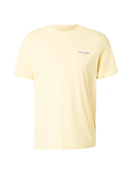 Pepe Jeans Tricou QUOTE / galben pastel albastru