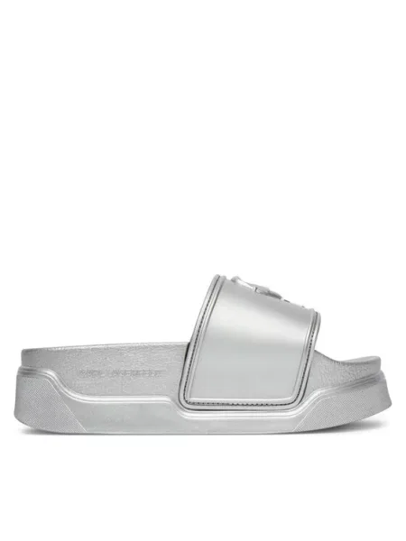 KARL LAGERFELD Natikače Kondominium Srebrna