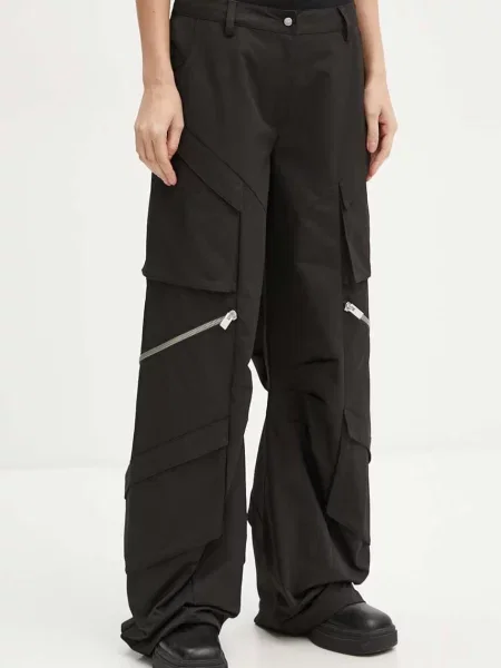 Heliot Emil spodnie szerokie high waist czarny