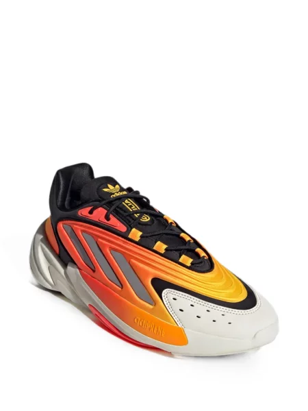 Pulover Adidas cu autograf cu decolteu în V de catifea cord gri