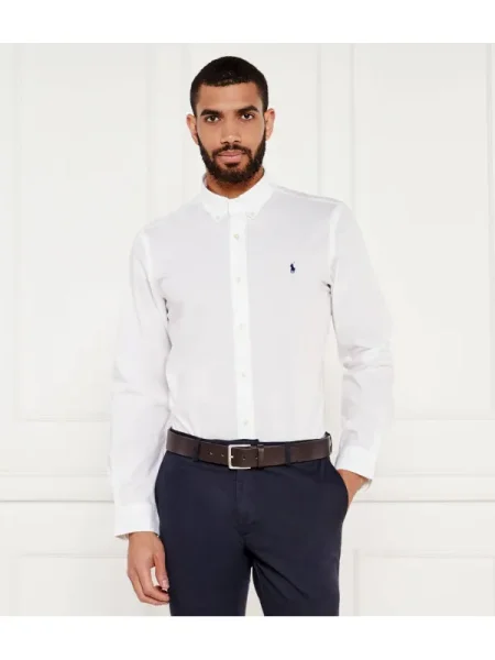 POLO RALPH LAUREN Cămașă | Custom fit alb