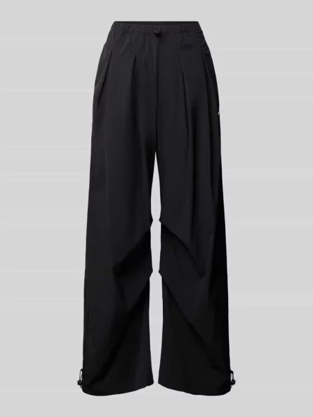 Spodnie dresowe o kroju loose fit z detal z logo Adidas Performance czarne