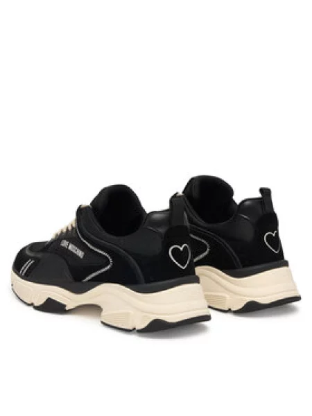 LOVE MOSCHINO Superge črna