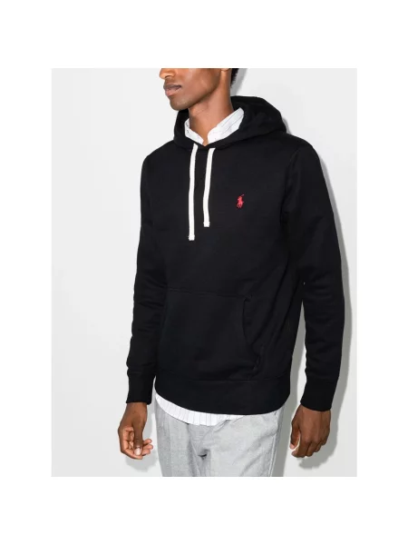Bluza z kapturem Polo Ralph Lauren z kapturem czarna