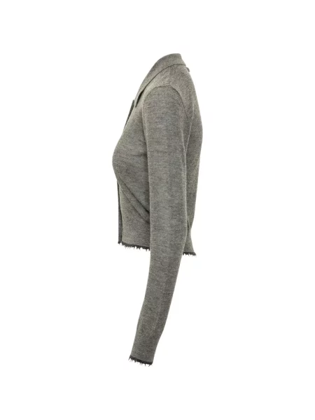 Gulerat cardigan Pinko gri