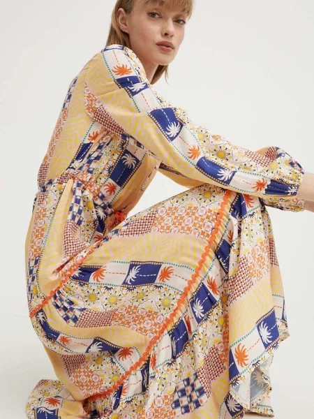 Never Fully Dressed sukienka maxi rozkloszowana