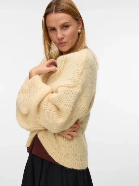 Vero Moda Kardigán Maybe Oversize sárga