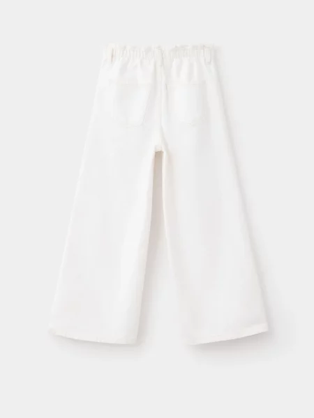 Дитячі Широкі джинси MANGO LOOSE білий