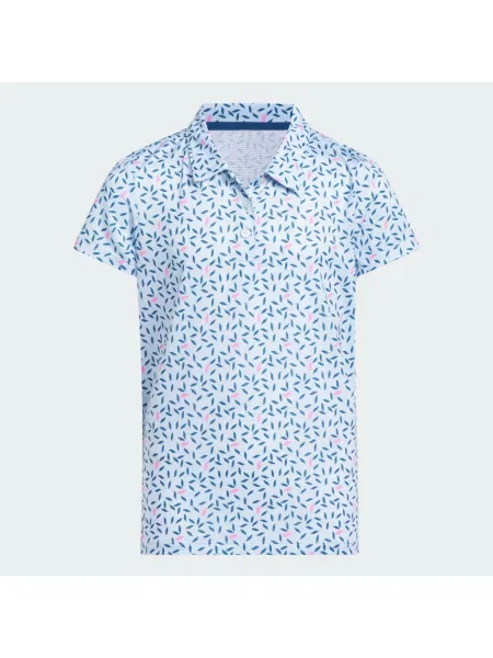 GIRLS SHORT SLEEVE PRINTED POLO SHIRT