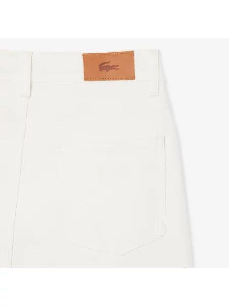 Прямые джинсы Lacoste белые