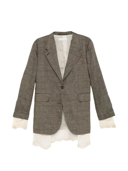 Sacou supradimensionat Our Legacy din dantelă verde