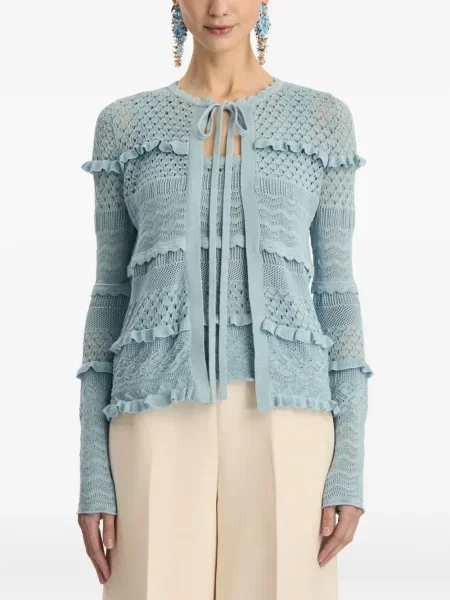 Cardigan Oscar De La Renta albastru