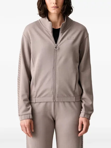 Geacă Ea7 Emporio Armani cu imagine gri
